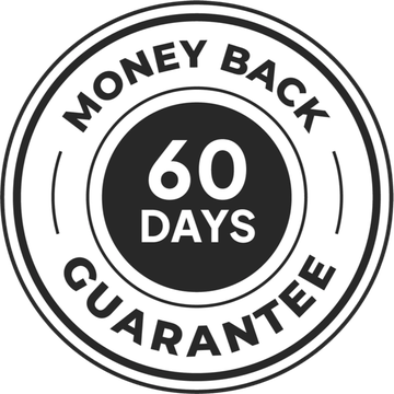 Money back guarantee 60 days seal